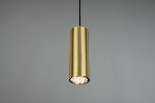 Trio Lighting Duoline Κρεμαστό Φωτιστικό Χρυσό Ράγα με Ντουί GU10 6x180εκ.