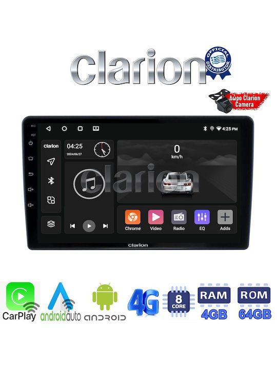 Clarion Ηχοσύστημα Αυτοκινήτου για Hyundai H-1 2010 > 2018 (Bluetooth/USB/WiFi/GPS/Apple-Carplay/Android-Auto) με Οθόνη Αφής 9"