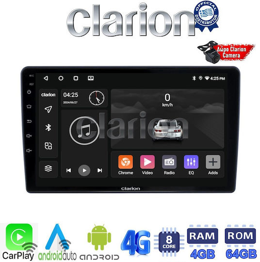 Clarion Ηχοσύστημα Αυτοκινήτου για Hyundai H-1 2010 > 2018 (Bluetooth/USB/WiFi/GPS/Apple-Carplay/Android-Auto) με Οθόνη Αφής 9"