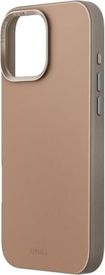 Uniq Umschlag Rückseite Synthetisches Leder Braun (iPhone 17 Pro Max / iPhone 17 Pro / iPhone 16 Pro Max)