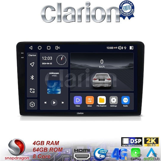 Clarion Car Audio System for Suzuki Grand Vitara 1998 > 2004 (Bluetooth/USB/WiFi/GPS/Apple-Carplay/Android-Auto)