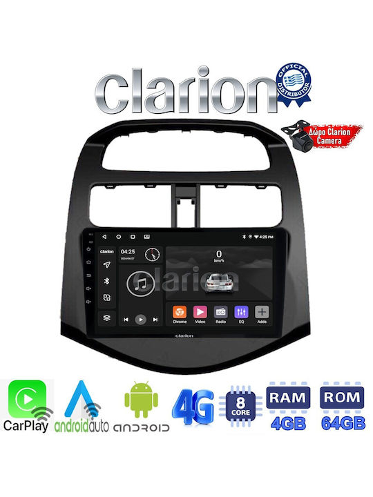 Clarion Ηχοσύστημα Αυτοκινήτου για Chevrolet Spark 2009>2016 (Bluetooth/USB/WiFi/GPS/Apple-Carplay/Android-Auto) με Οθόνη Αφής 9"