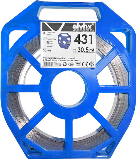 Elvhx Hose Clamp Stainless Steel Support Tape 19mm 3/4" 30.5m 431