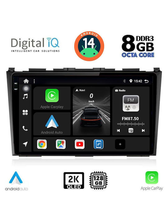 Digital IQ Sistem Audio Auto pentru Honda CR-V - Comerț electronic 2006-2012 (Bluetooth/USB/AUX/WiFi/GPS/Apple-Carplay/Android-Auto) cu Ecran Tactil 9"