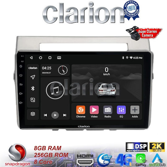Clarion Car Audio System for Toyota Corolla Verso 2004 > 2009 (Bluetooth/USB/WiFi/GPS/Apple-Carplay/Android-Auto) with Touch Screen 9"