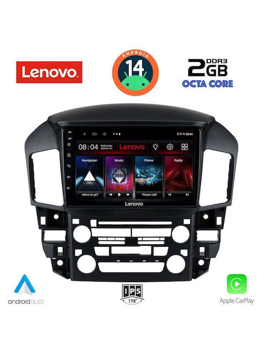 Lenovo Ηχοσύστημα Αυτοκινήτου για Lexus RX300 1998-2003 (Bluetooth/USB/AUX/WiFi/GPS/Apple-Carplay/Android-Auto) με Οθόνη Αφής 9"