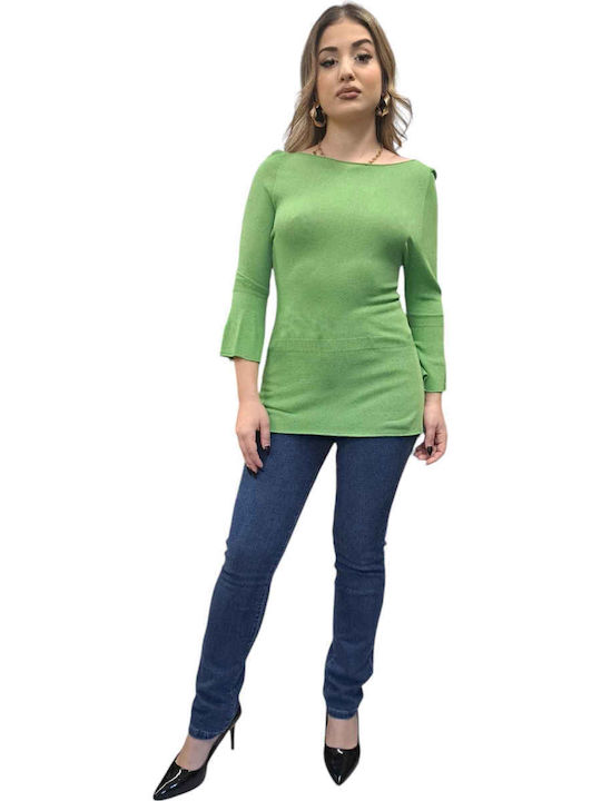 Women's Dress Top Long Sleeve Green