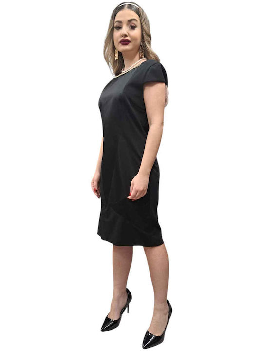 Sommer Midi Abendkleid Schwarz