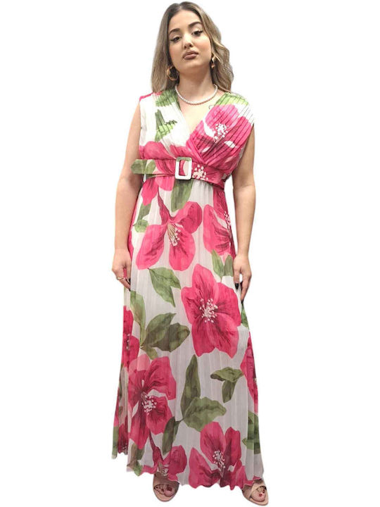 Sommer Maxi Kleid Fuchsie