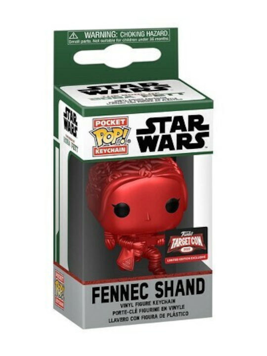 Funko Pocket Pop! Keychain Movies: Star Wars - Fennec Shand (Metallic) Special Edition