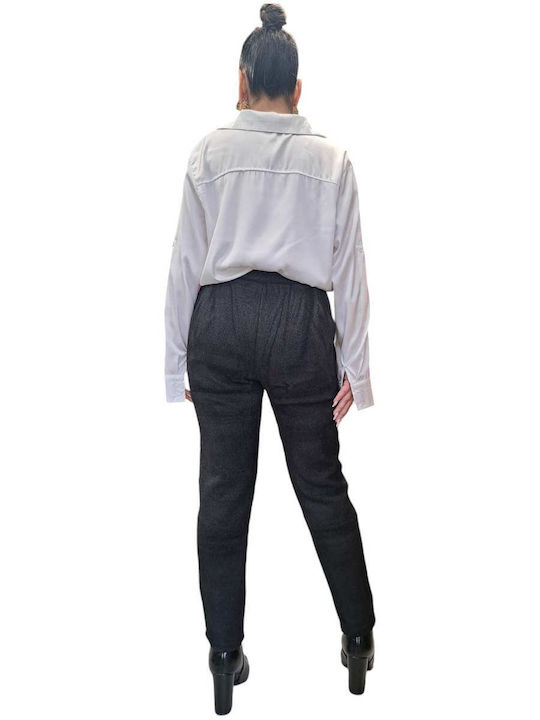 Women's Fabric Trousers Black