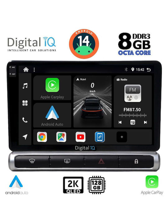 Digital IQ Car Audio System for Citroen C3 / DS3 2016 (Bluetooth/USB/AUX/WiFi/GPS/Apple-Carplay/Android-Auto) with Touch Screen 9"