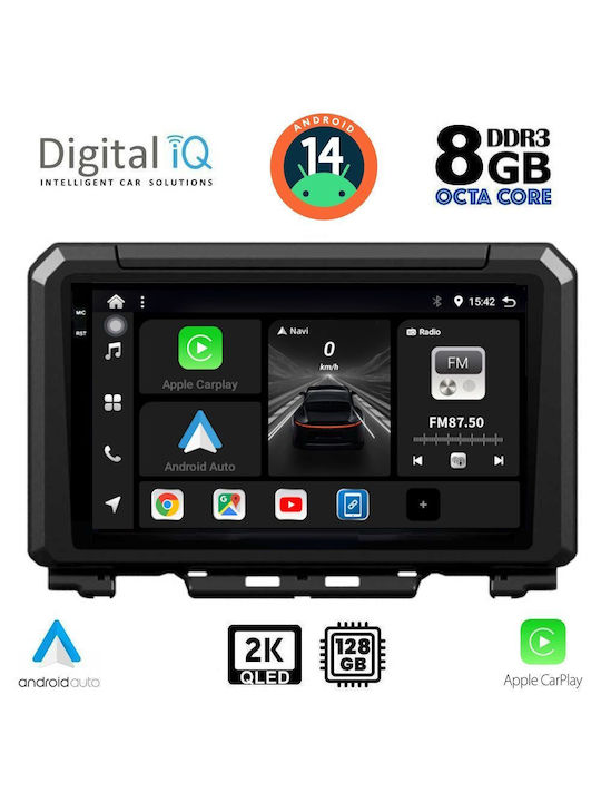 Digital IQ Car Audio System for Suzuki Jimny 2017 (Bluetooth/USB/AUX/WiFi/GPS/Apple-Carplay/Android-Auto) with Touch Screen 9"