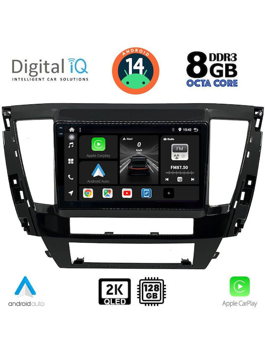 Digital IQ Car Audio System for Mitsubishi Pajero 2020 (Bluetooth/USB/AUX/WiFi/GPS/Apple-Carplay/Android-Auto) with Touch Screen 9"