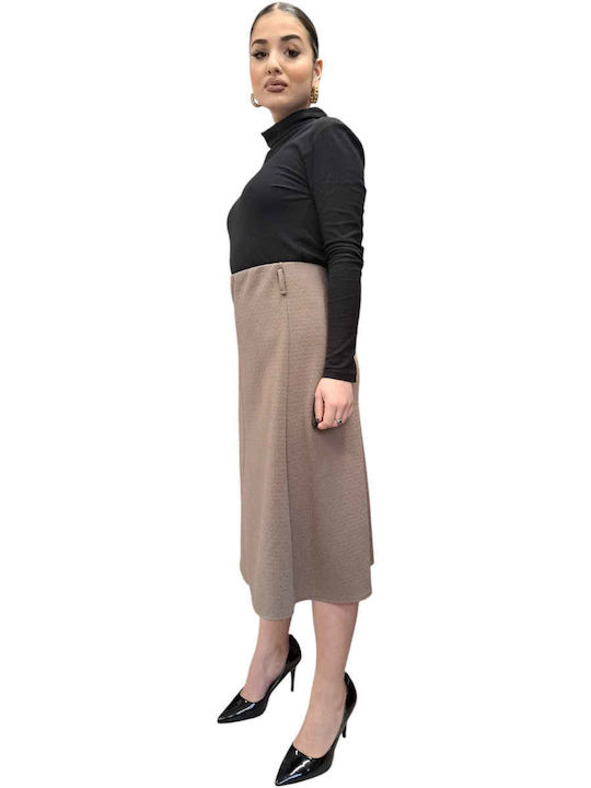 Casual Midi Rock Beige