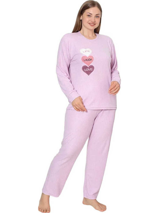 Remix Winter Damen Pyjama-Set Lilac