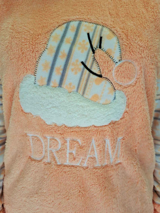 Remix Remix Damen Schlafanzug & Pyjamas Winter Orange