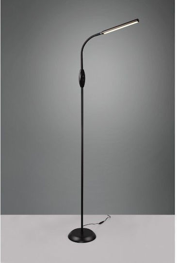 Trio Lighting LED Stehleuchte H145xB21cm. mit Einstellbarem Weißem Licht 700lm Schwarz