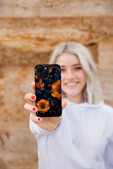 Sonique 3D Flower Series Case for Xiaomi Poco F5 5G Orange 01