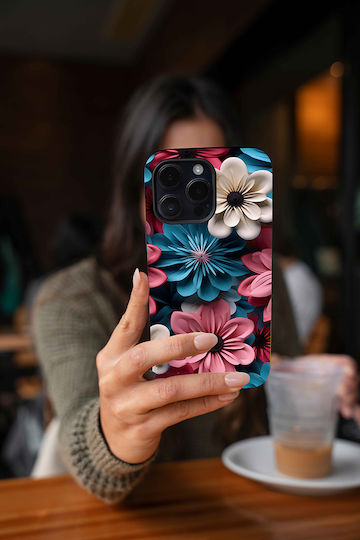 Husă din seria Sonique 3D Flower pentru Xiaomi Mi 11 Lite 4G Mi 11 Lite 5G Roz 01