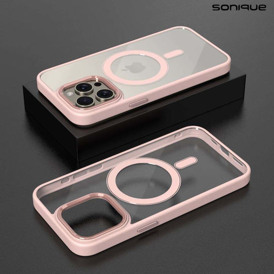 Magnetische Magmetal Sonique Hülle für Apple iPhone 16 Pro Max Pink