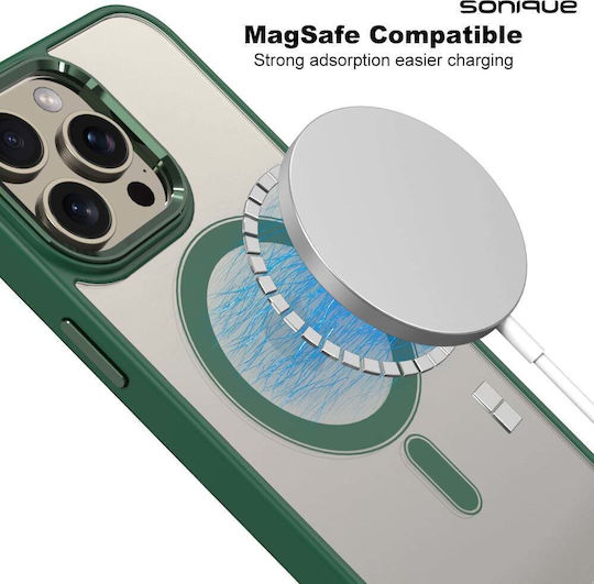 Magnetic Magmetal Sonique Case Apple iPhone 16 Pro Green