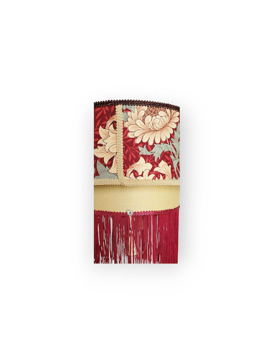 Oxygen Barock Deckenleuchte Rot mit Lampenbirnensockel E27 40x20cm