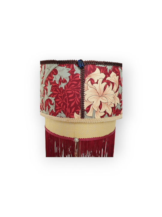 Oxygen Barock Deckenleuchte Rot mit Lampenbirnensockel E27 40x20cm