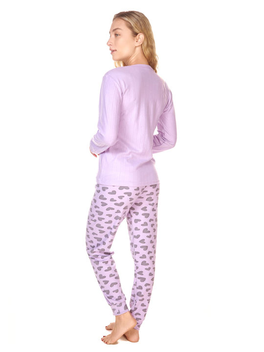 Comfort Winter Women's Pyjama Set Lila