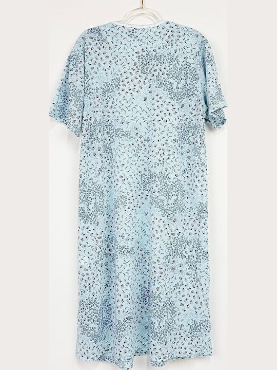 Cool Лятна Дамска Нощница Light Blue