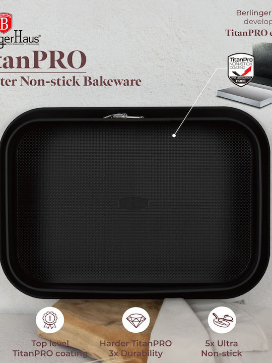 Berlinger Haus Stainless Steel Rectangular Baking Pan with Non-stick Coating 27x39cm