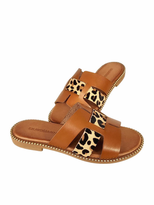 Sandale Casual Damă din Piele Tabac
