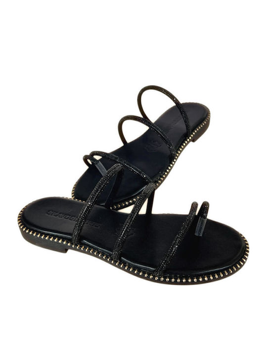Sandale Casual Damă Din Piele Negre