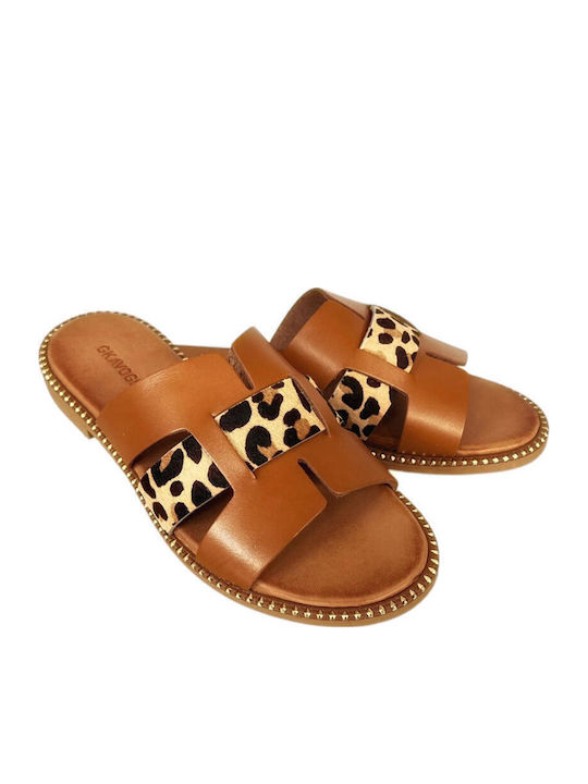 Sandale Casual Damă din Piele Tabac