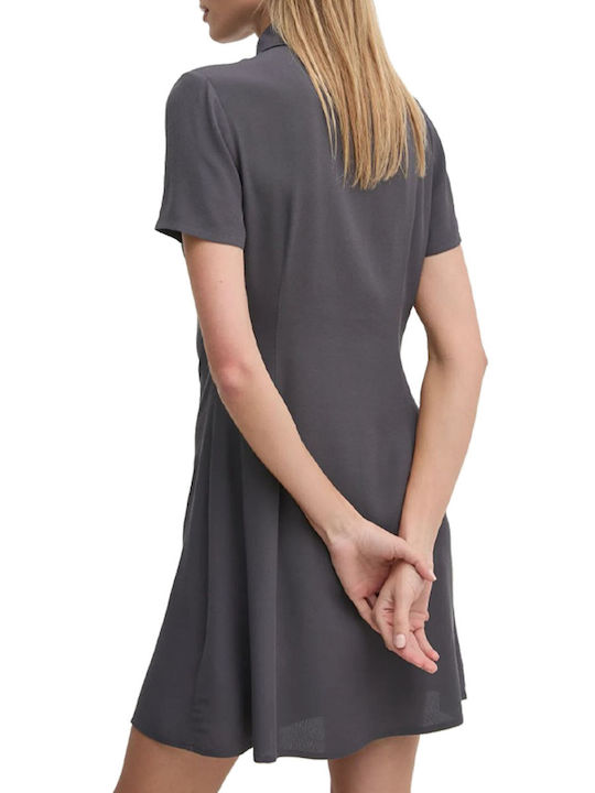 Calvin Klein Mini Shirt Dress Dress Grey