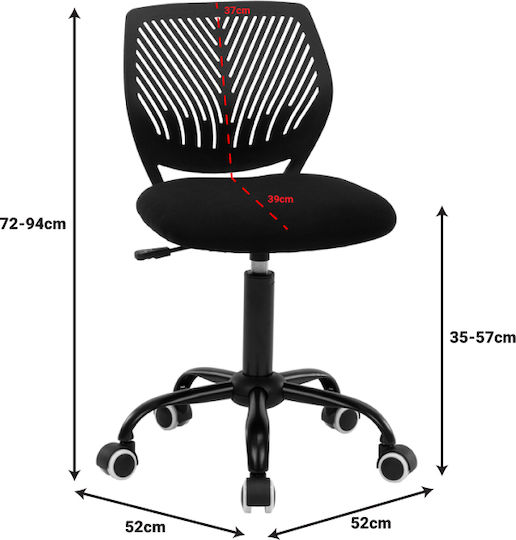 Kids Desk Chair Kador Blue 52x52x72cm