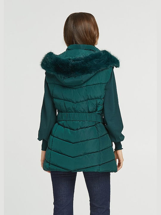 Lynne Sleeveless Jacket Green