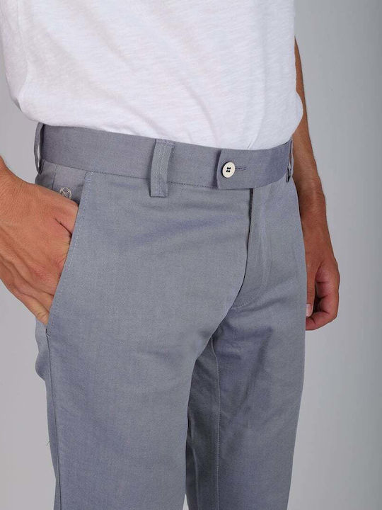 Trousers Chino Elastic in Slim Fit Blue