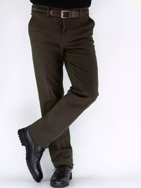 Trousers Chino in Regular Fit Green
