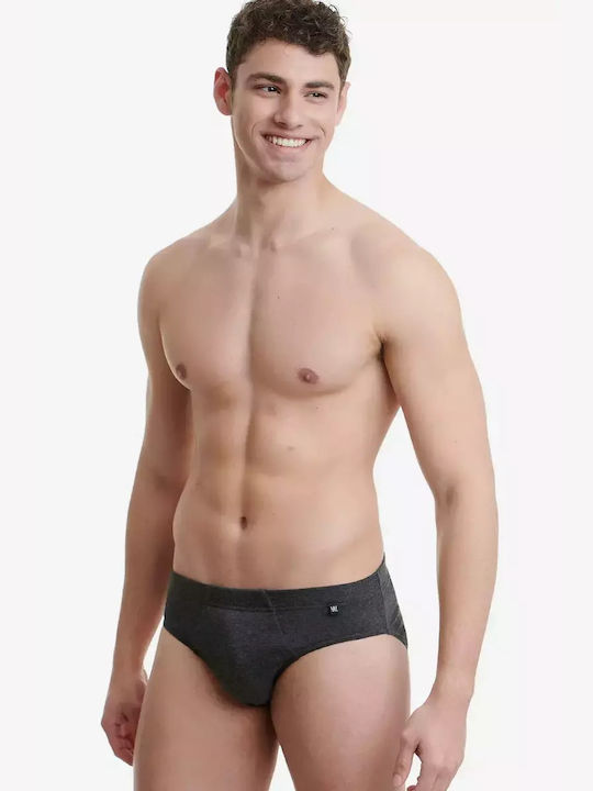 Ανδρικά Σλιπ Γκρι 2Pack