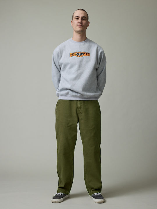 Men's Jeans Pants with Relaxed Straight Fit Olive