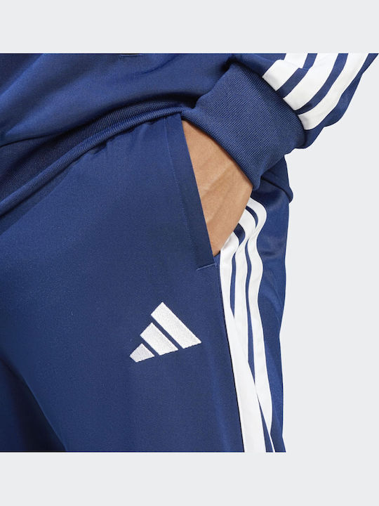 Tracksuit Glossy with Elastic Dark Blue