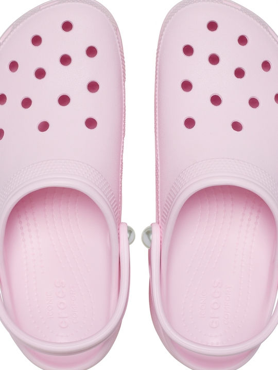 Crocs Classic Pearl Γυναικεία Σαμπό Ροζ
