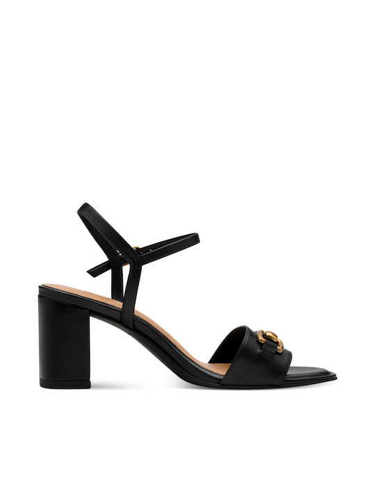 Tamaris Leather Women's Sandals Black