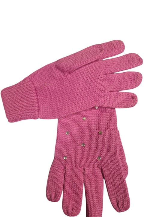 Women's Knitted Gloves Pink