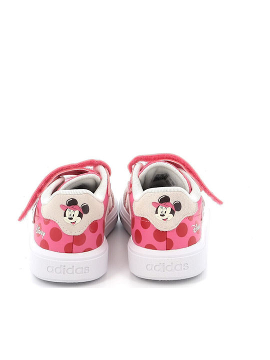 Courtblock Kids Sneakers with Scratch Fuchsia