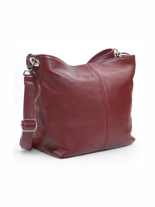 Passaggio Leather Leather Women's Bag Shoulder Burgundy