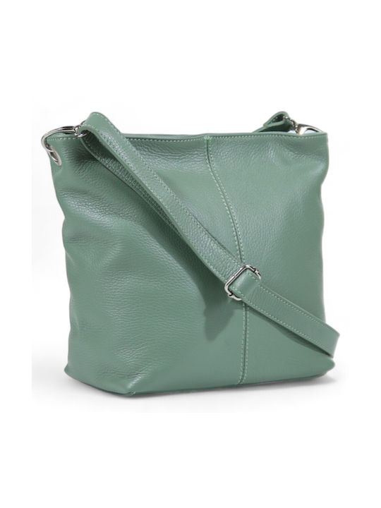 Passaggio Leather Leather Women's Bag Crossbody Green