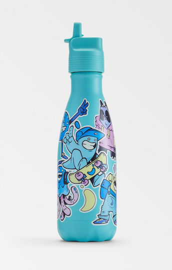 Chilly's Sticlă Pentru Copii Din Oțel Inoxidable Cu Pai 350ml
