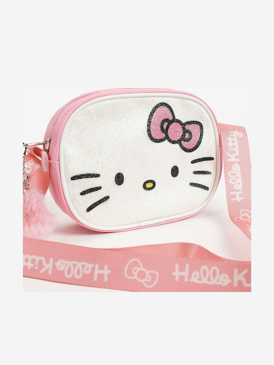 Hello Kitty Παιδική Τσάντα Ώμου Ροζ 15x14x4εκ.